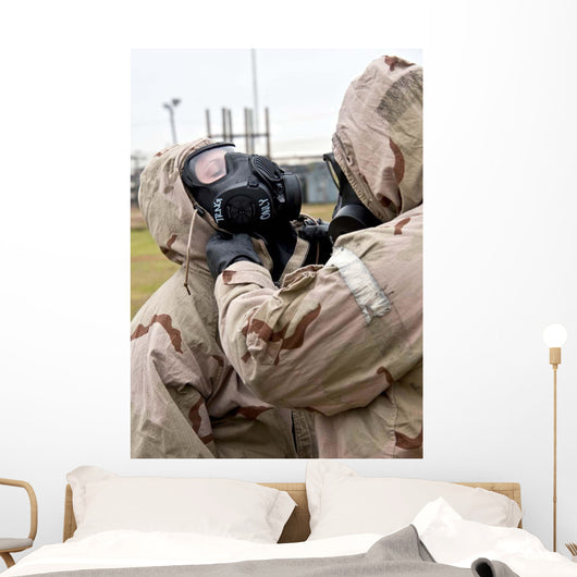 Airman Assists His Wingman Wall Decal