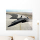 High Angle Sr-71a Blackbird Wall Decal