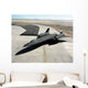High Angle Sr-71a Blackbird Wall Decal