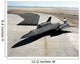 High Angle Sr-71a Blackbird Wall Decal