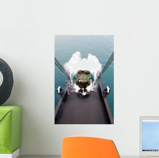 Amphibious Assault Vehicles Disembark Wall Decal