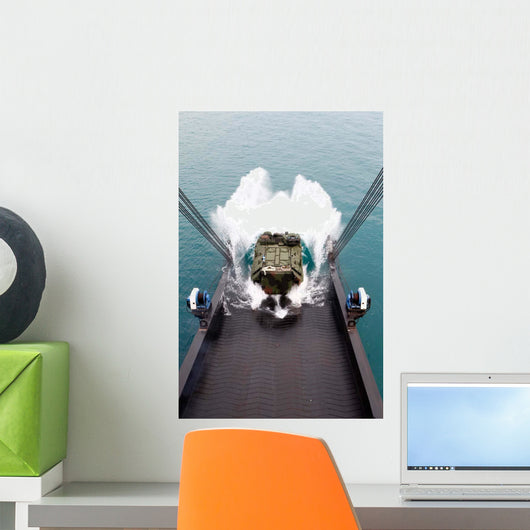 Amphibious Assault Vehicles Disembark Wall Decal