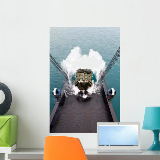 Amphibious Assault Vehicles Disembark Wall Decal
