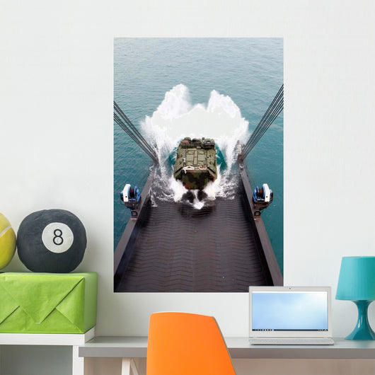 Amphibious Assault Vehicles Disembark Wall Decal