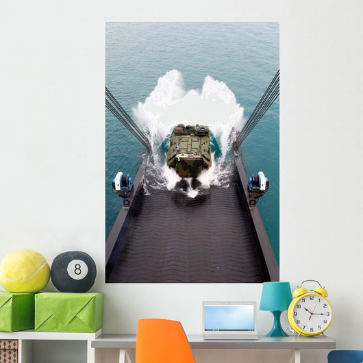 Amphibious Assault Vehicles Disembark Wall Decal