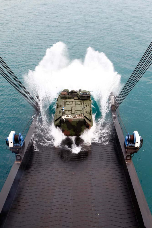 Amphibious Assault Vehicles Disembark Wall Decal
