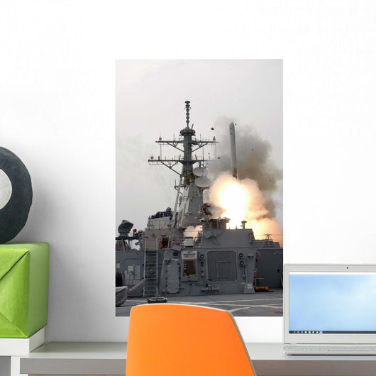 Tomahawk Missile Launch aboard Wall Decal Design 1