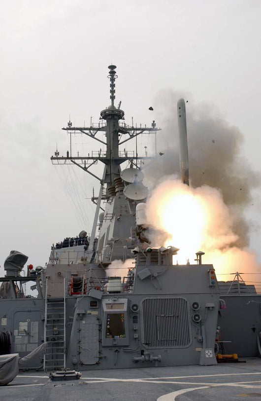 Tomahawk Missile Launch aboard Wall Decal Design 1