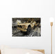 Two M-atv's Await Transport Wall Decal