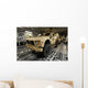 Two M-atv's Await Transport Wall Decal