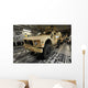 Two M-atv's Await Transport Wall Decal