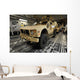 Two M-atv's Await Transport Wall Decal