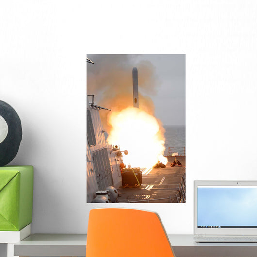 Tomahawk Missile Launch aboard Wall Decal Design 2