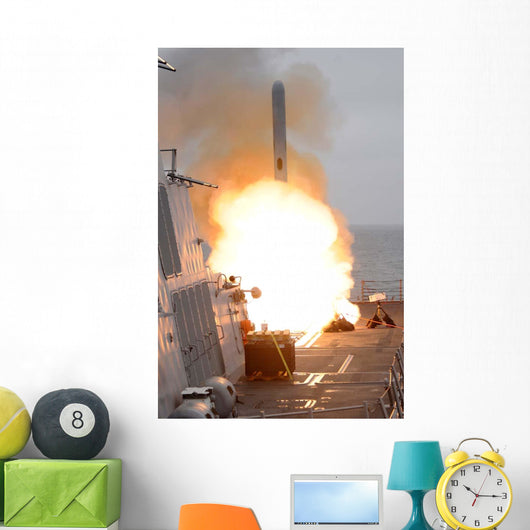Tomahawk Missile Launch aboard Wall Decal Design 2