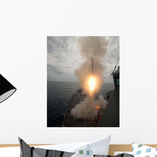Tomahawk Missile Launch aboard Wall Decal Design 3