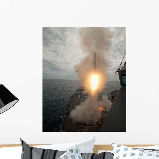 Tomahawk Missile Launch aboard Wall Decal Design 3