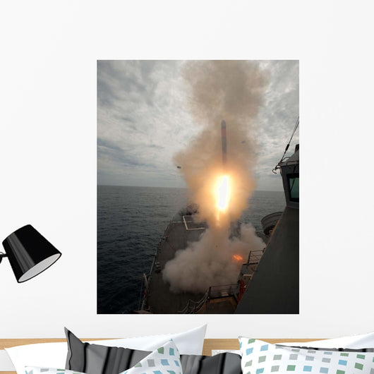 Tomahawk Missile Launch aboard Wall Decal Design 3