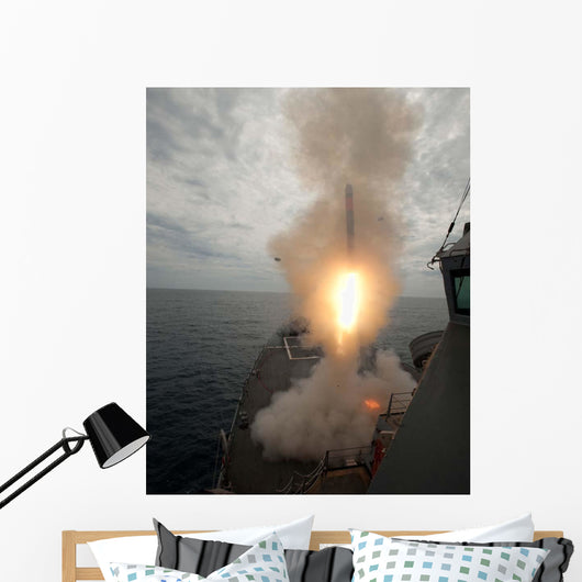Tomahawk Missile Launch aboard Wall Decal Design 3