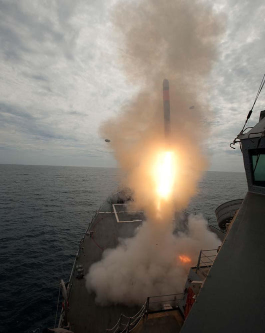 Tomahawk Missile Launch aboard Wall Decal Design 3
