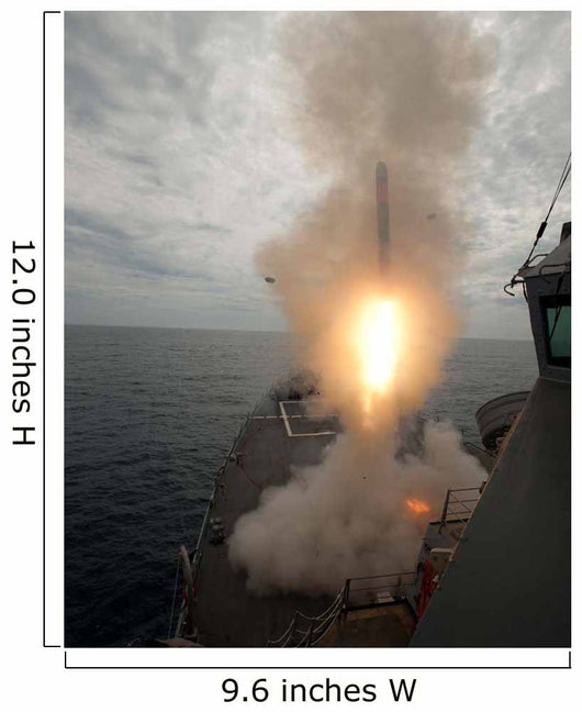 Tomahawk Missile Launch aboard Wall Decal Design 3