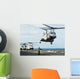 Ch-46e Sea Knight Helicopter Wall Decal Design 2