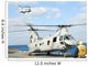 Ch-46e Sea Knight Helicopter Wall Decal Design 3