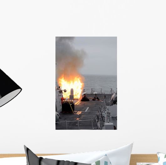 Tomahawk Missile Launch aboard Wall Decal Design 4