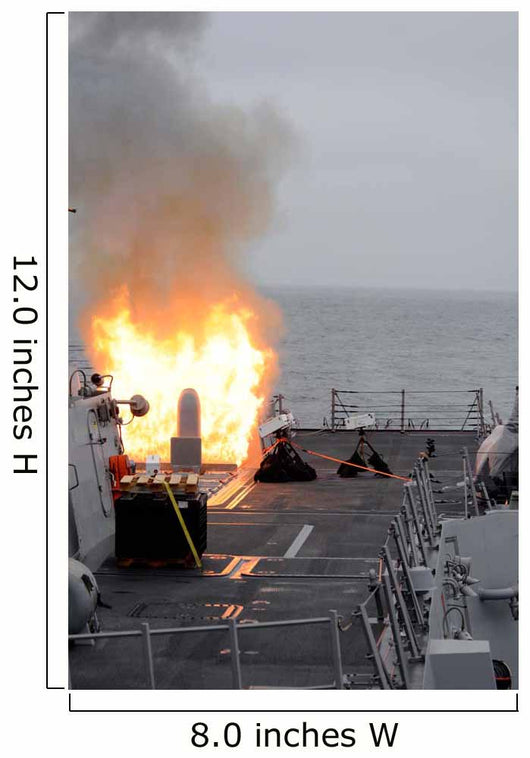 Tomahawk Missile Launch aboard Wall Decal Design 4