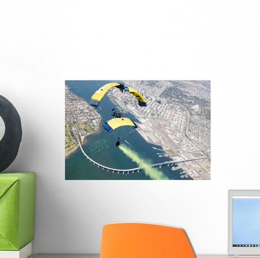 Members Us Navy Parachute Wall Decal Design 2