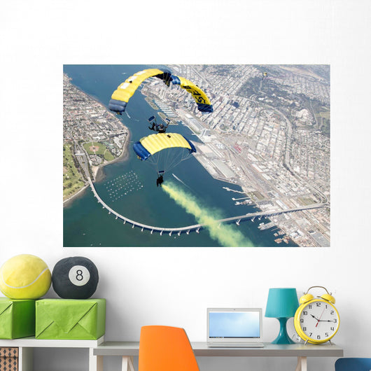 Members Us Navy Parachute Wall Decal Design 2