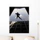 Paratrooper Salutes as He Wall Decal