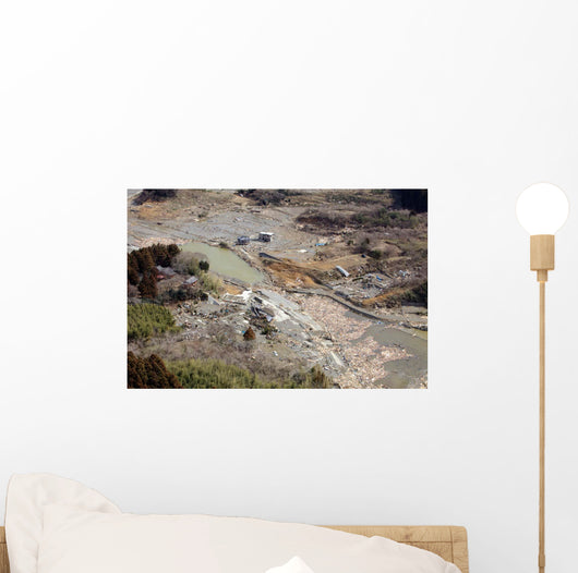 Aerial Minato Japan after Wall Decal