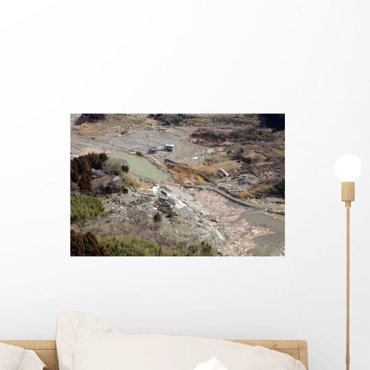 Aerial Minato Japan after Wall Decal