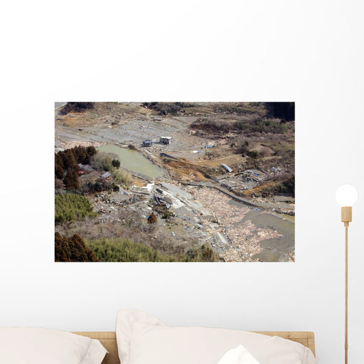 Aerial Minato Japan after Wall Decal