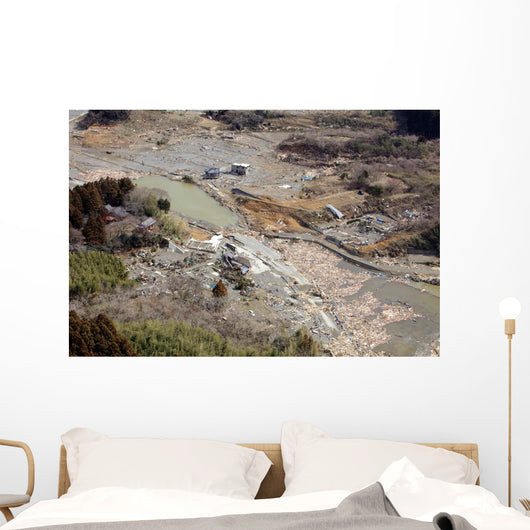 Aerial Minato Japan after Wall Decal