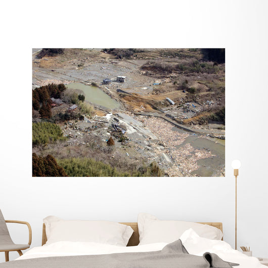 Aerial Minato Japan after Wall Decal
