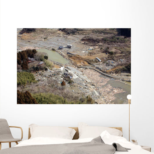 Aerial Minato Japan after Wall Decal