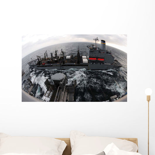 Replenishment Sea between Usns Wall Decal