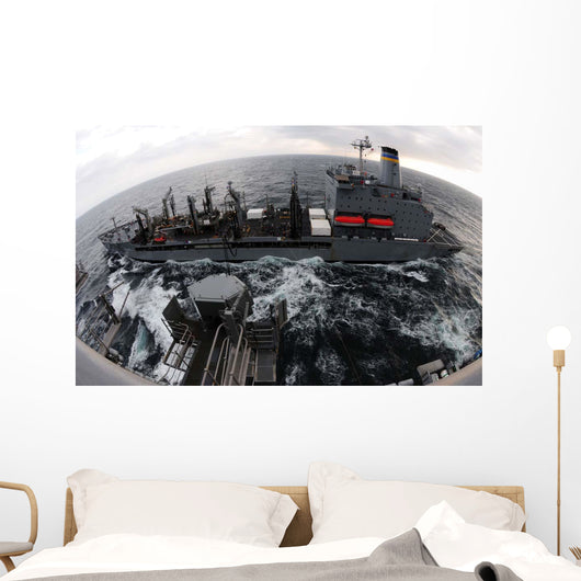 Replenishment Sea between Usns Wall Decal