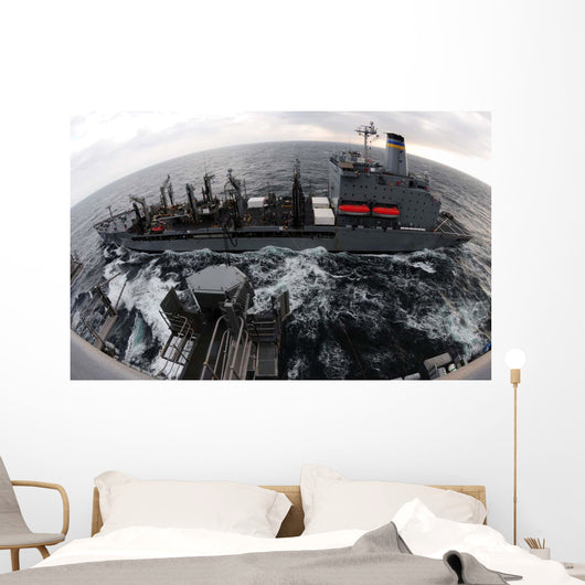 Replenishment Sea between Usns Wall Decal