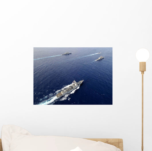 Aerial Naval Fleet Transiting Wall Decal