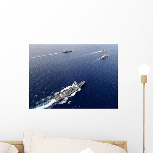 Aerial Naval Fleet Transiting Wall Decal