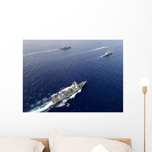 Aerial Naval Fleet Transiting Wall Decal