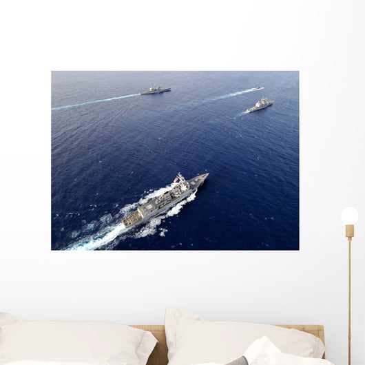 Aerial Naval Fleet Transiting Wall Decal