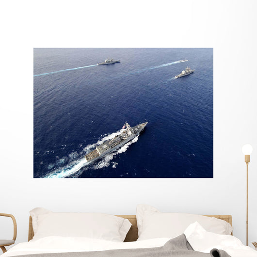 Aerial Naval Fleet Transiting Wall Decal