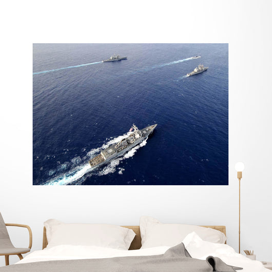 Aerial Naval Fleet Transiting Wall Decal