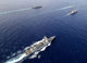 Aerial Naval Fleet Transiting Wall Decal