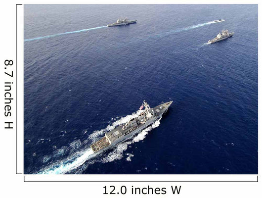 Aerial Naval Fleet Transiting Wall Decal