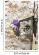 Purple Heart Award Hangs Wall Decal Design 1