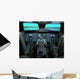 Interior Aircraft Flight Simulator Wall Decal